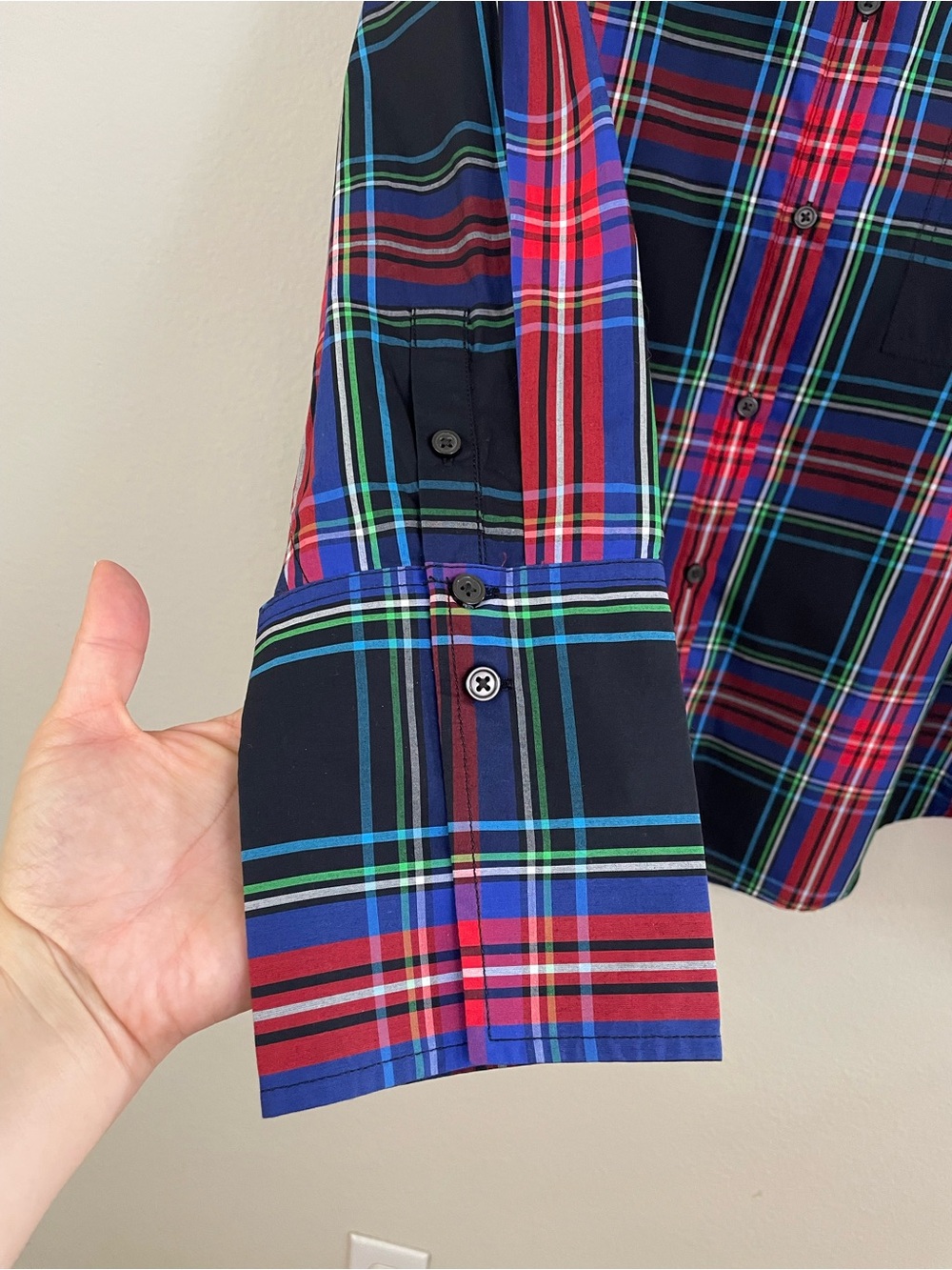 J. Crew Garçon classic shirt in Stewart tartan cotton poplin Size 16 - Picture 5 of 8